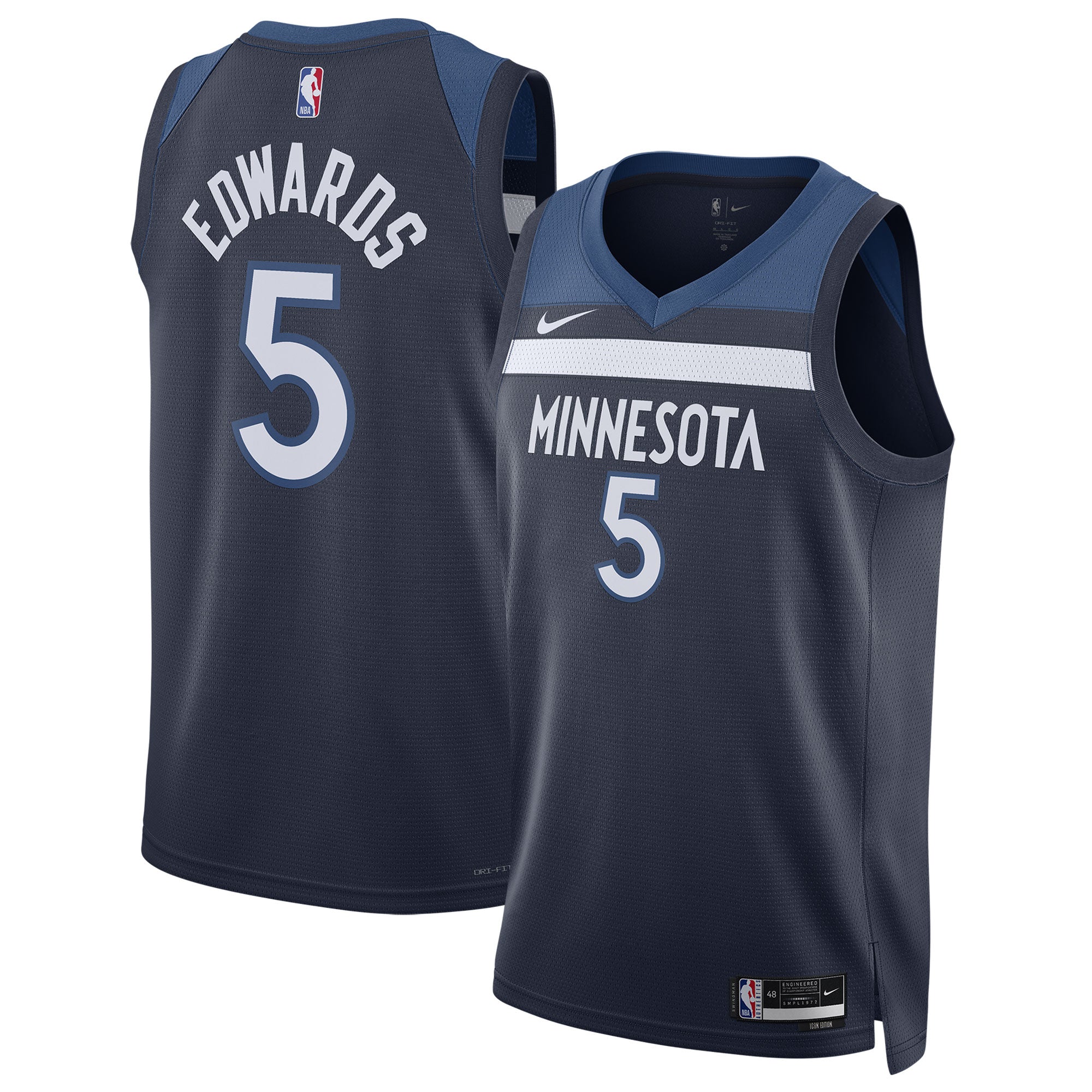 Anthony Edwards Minnesota Timberwolves Unisex Swingman Jersey - Icon Edition - Navy Basketball TJS0017