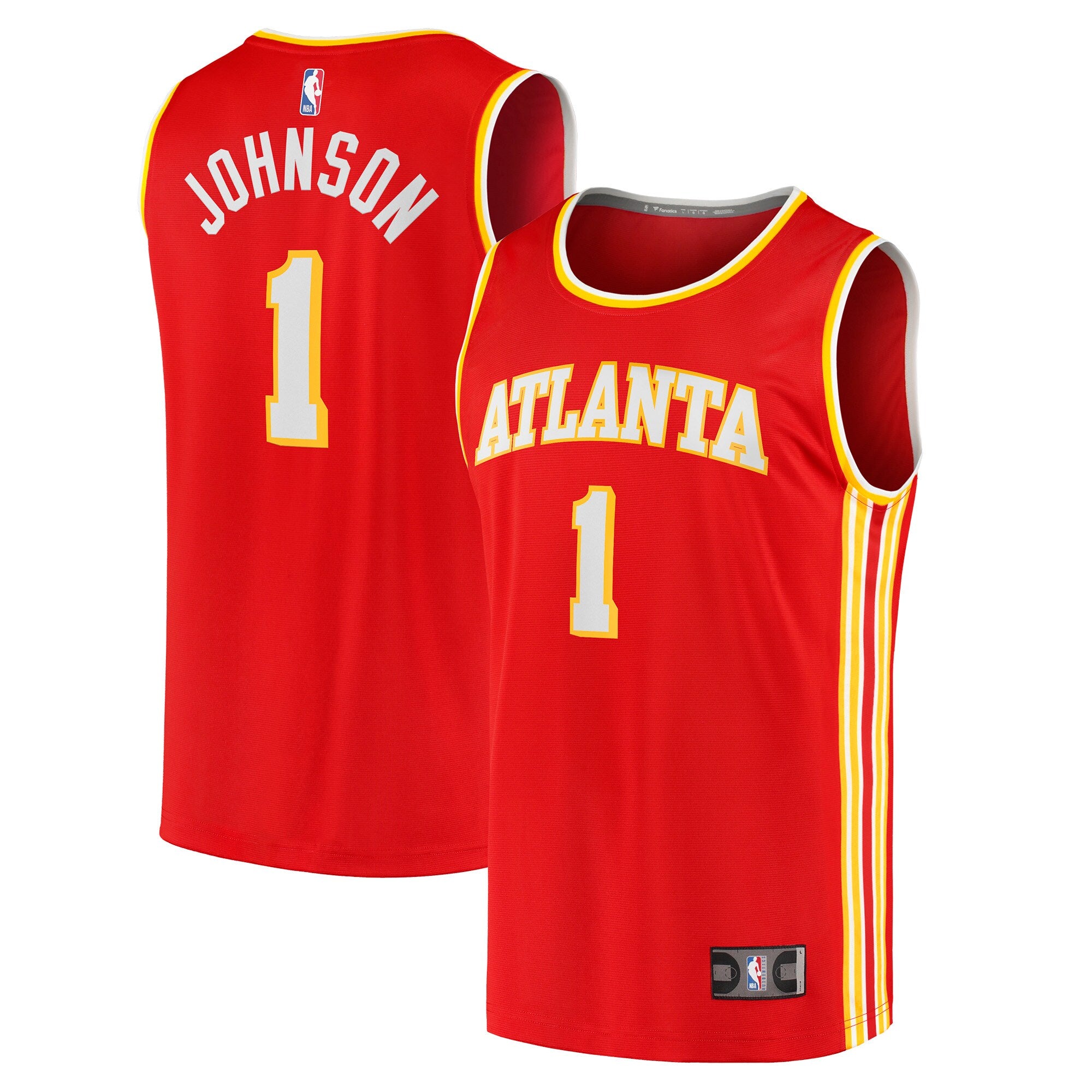 Jalen Johnson Atlanta Hawks Fast Break Replica Jersey - Icon Edition - Red Basketball TJS0086