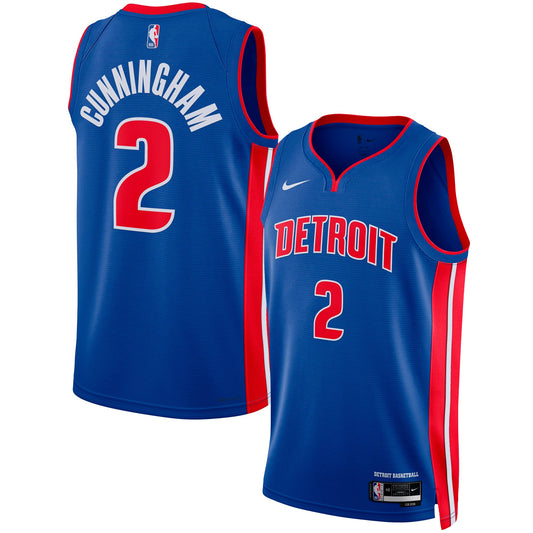 Cade Cunningham Detroit Pistons Unisex Swingman Jersey - Icon Edition - Blue Basketball TJS0044