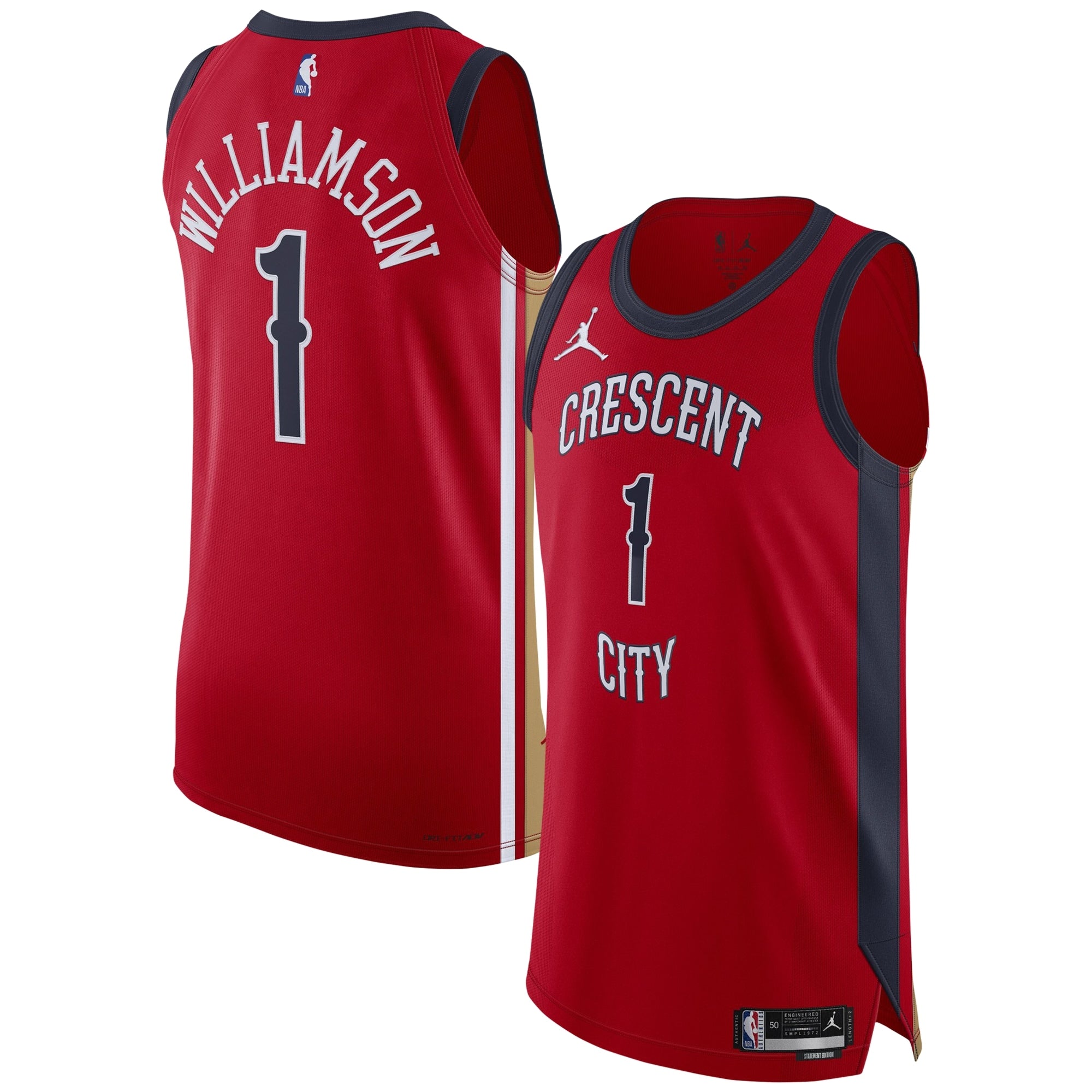 Zion Williamson New Orleans Pelicans Jordan Brand Jersey - Statement Edition - Red Basketball TJS0094