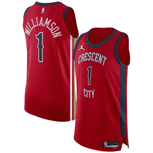 Zion Williamson New Orleans Pelicans Jordan Brand Jersey - Statement Edition - Red Basketball TJS0094