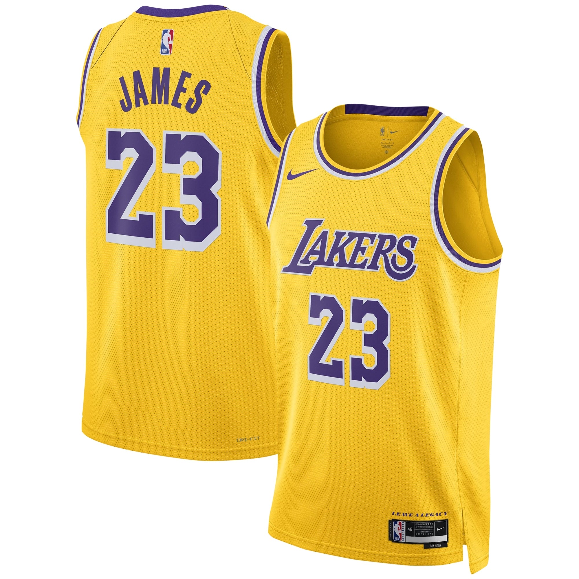 LeBron James Los Angeles Lakers Unisex Swingman Jersey - Icon Edition - Gold Basketball TJS0005