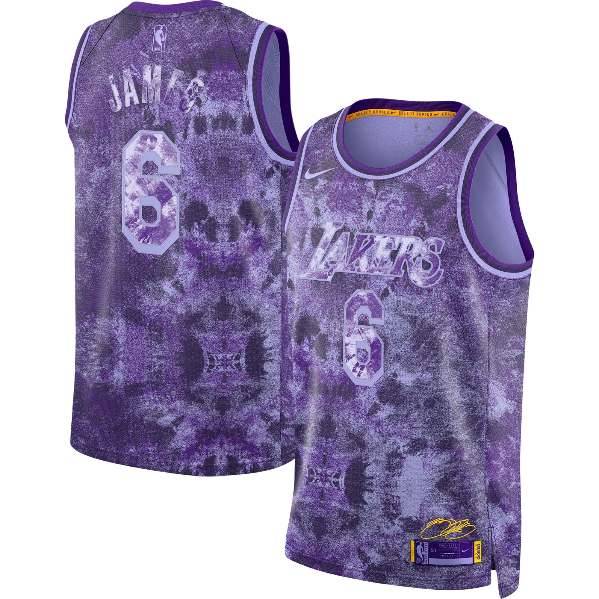 LeBron James Los Angeles Lakers Unisex Select Series Swingman Jersey - Purple Basketball TJS0040