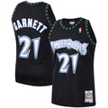 Kevin Garnett Minnesota Timberwolves M & N Hardwood Classics Swingman Jersey - Black Basketball TJS0090