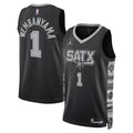 Victor Wembanyama San Antonio Spurs Jordan Brand Unisex Swingman Jersey - Statement Edition - Black Basketball TJS0026