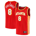 Kristaps Porzi??is Atlanta Hawks Fast Break Replica Jersey - Red - Icon Edition Basketball TJS0095