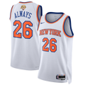 New York Knicks Unisex 2026 Finals Champions Always 26 Swingman Jersey - White - Association Edition Basketball TJS0004
