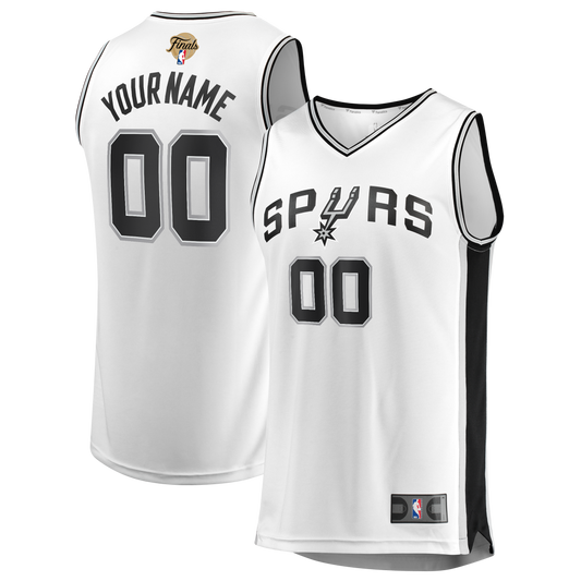 San Antonio Spurs 2026 Finals Fast Break Custom Jersey - Association Edition - White Basketball TJS0014