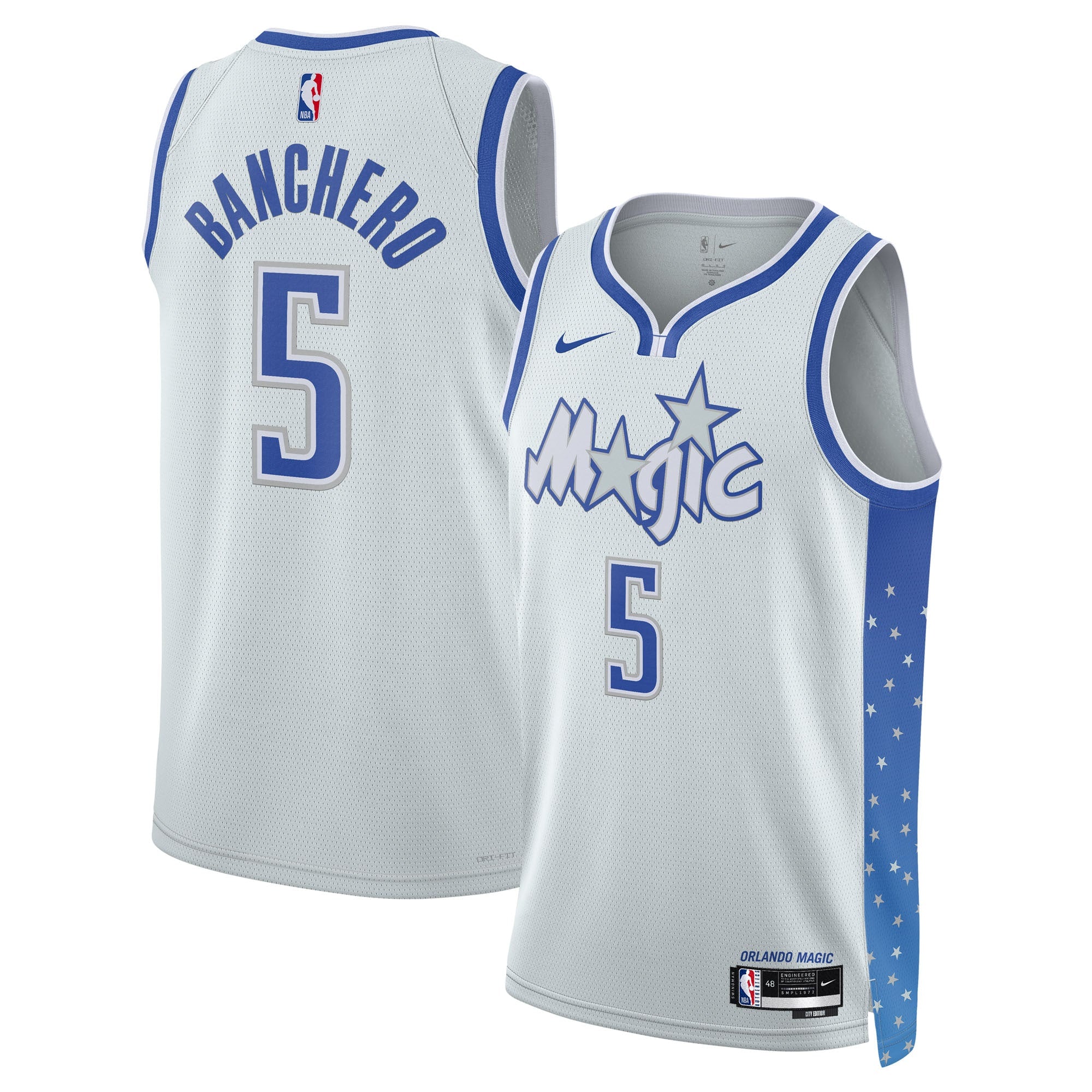 Paolo Banchero Orlando Magic Unisex 2025/26 Swingman Jersey - Silver - City Edition Basketball TJS0072