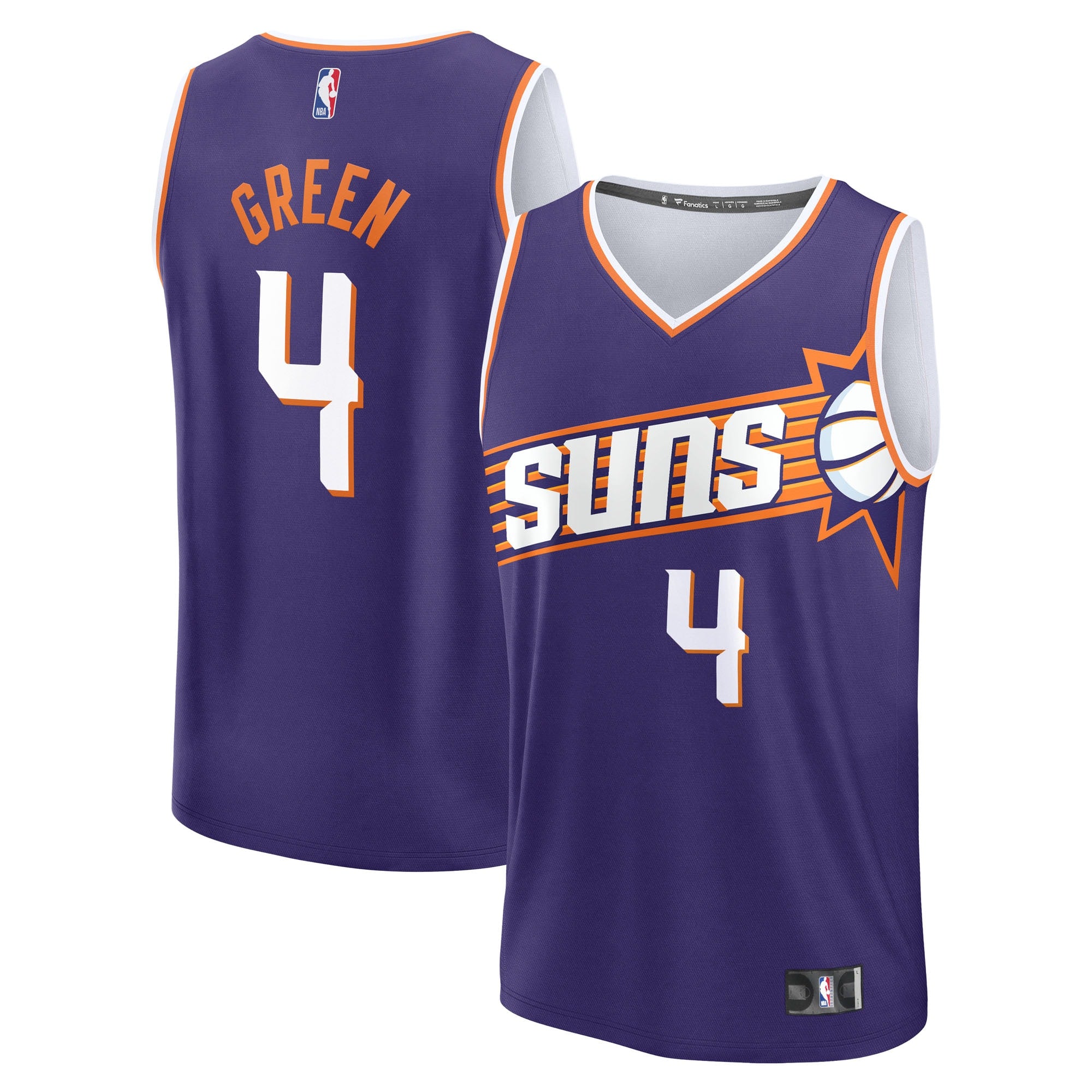 Jalen Green Phoenix Suns Fast Break Replica Jersey - Purple - Icon Edition Basketball TJS0047