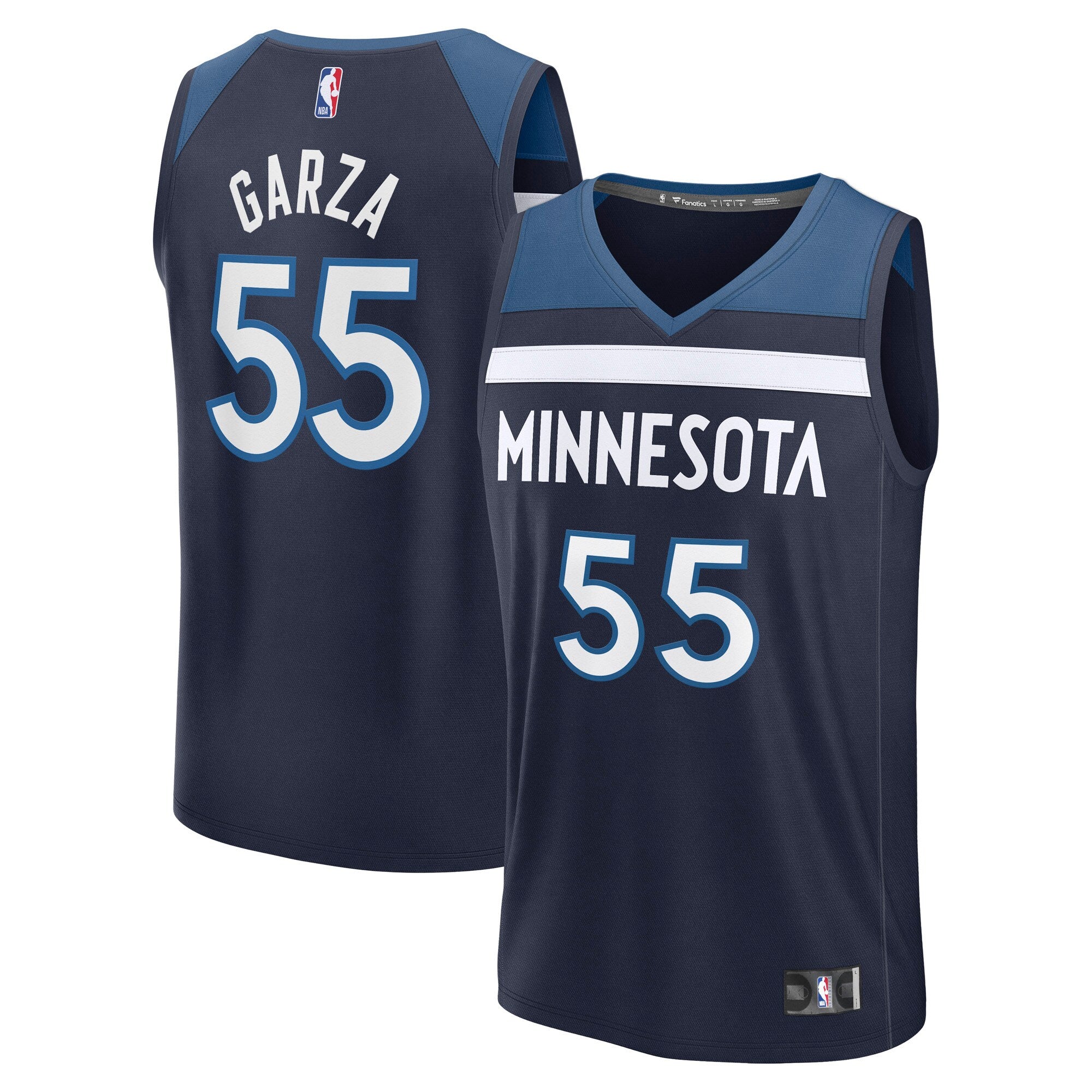 Luka Garza Minnesota Timberwolves Fast Break Replica Player Jersey - Icon Edition - Navy Basketball TJS0297
