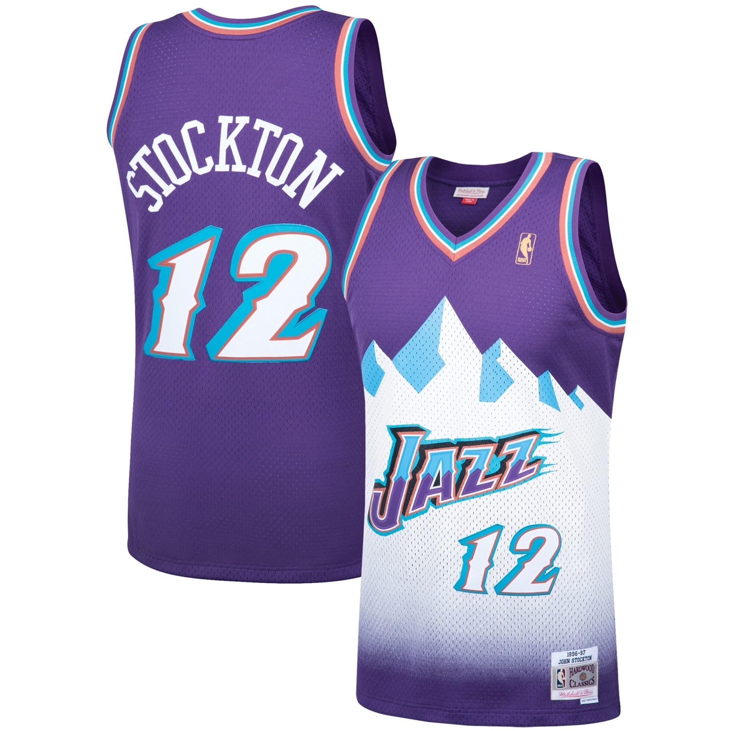 John Stockton Utah Jazz M & N Hardwood Classics Swingman Jersey - Purple Basketball TJS0100