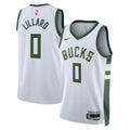 Damian Lillard Milwaukee Bucks Unisex Fear The Deer Swingman Player Jersey - Association Edition - White Basketball TJS0117