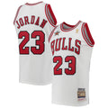Michael Jordan Chicago Bulls M & N 1997 All-Star Game Hardwood Classics Jersey - White Basketball TJS0185