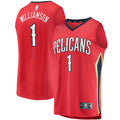 Zion Williamson New Orleans Pelicans Replica Fast Break Jersey Red - Statement Edition Basketball TJS0284