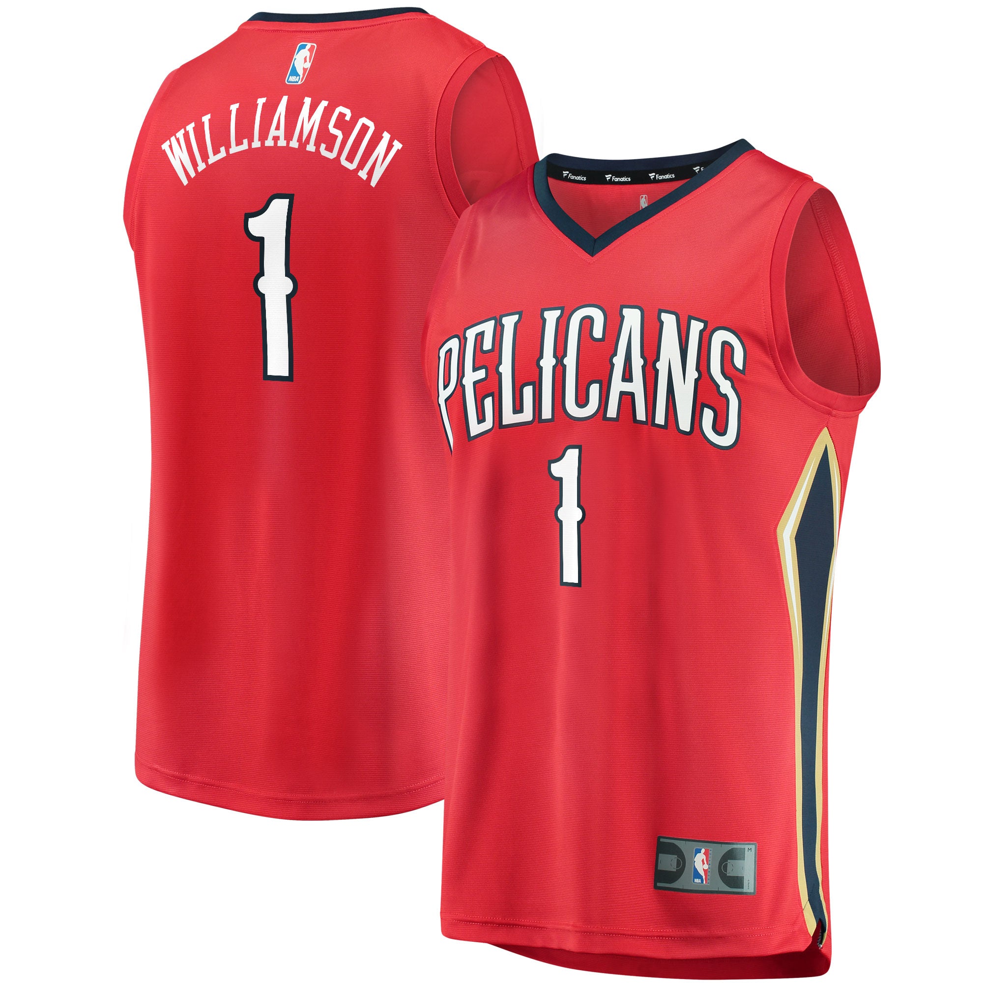 Zion Williamson New Orleans Pelicans Replica Fast Break Jersey Red - Statement Edition Basketball TJS0284