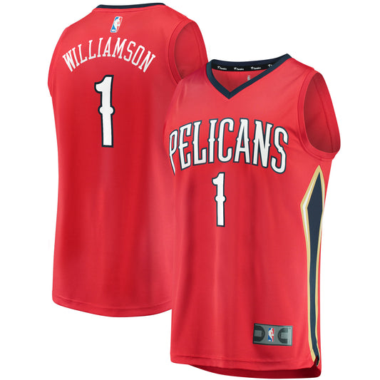 Zion Williamson New Orleans Pelicans Replica Fast Break Jersey Red - Statement Edition Basketball TJS0284