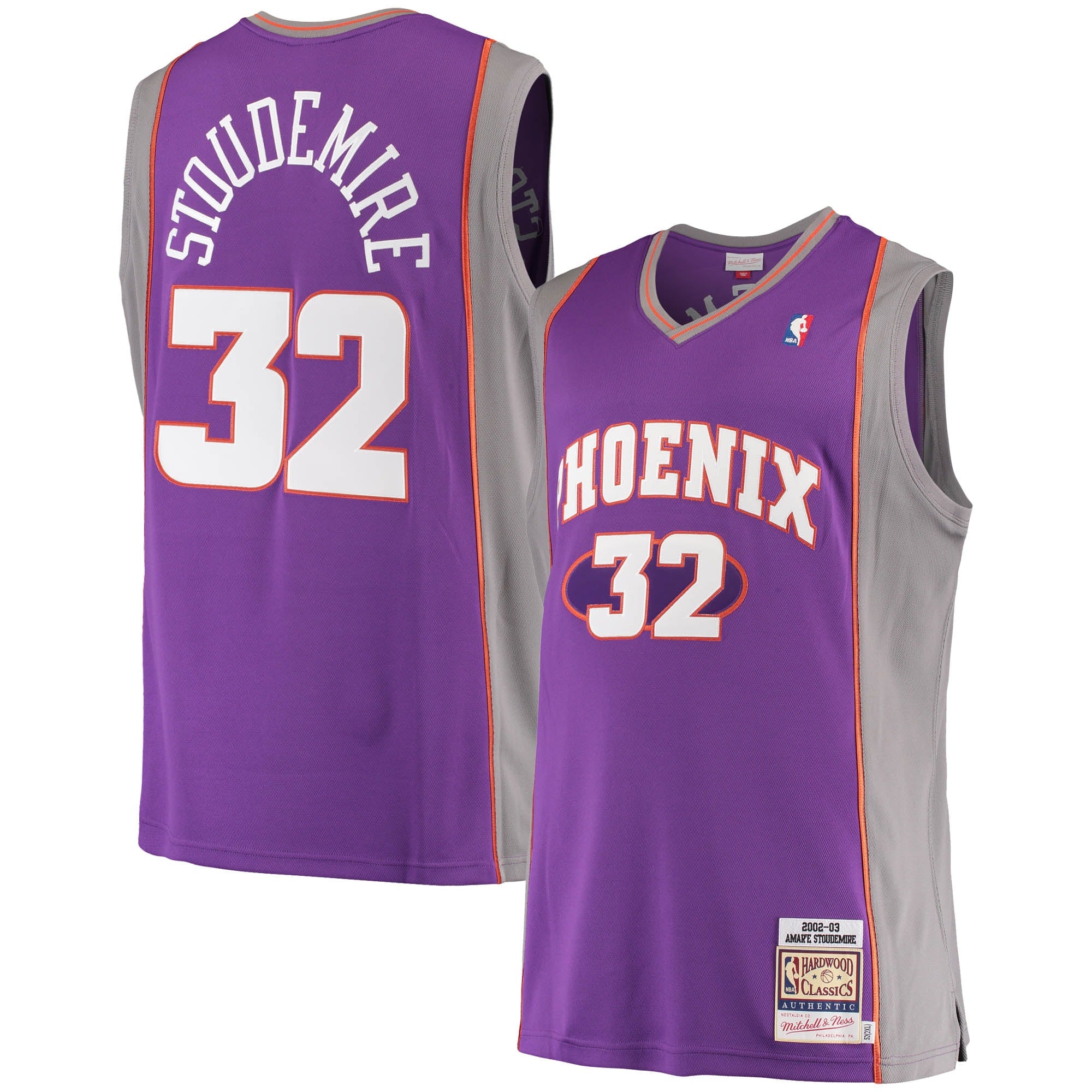 Amar'e Stoudemire Phoenix Suns M & N Hardwood Classics Jersey - Purple Basketball TJS0111