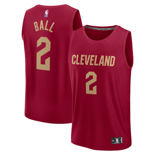 Lonzo Ball Cleveland Cavaliers Fast Break Replica Jersey - Wine - Icon Edition Basketball TJS0242