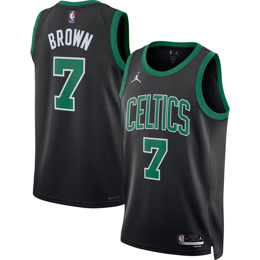 Jaylen Brown Boston Celtics Jordan Brand Unisex Swingman Jersey - Statement Edition - Black Basketball TJS0126