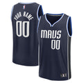 Dallas Mavericks Fast Break Custom Jersey - Statement Edition - Navy Basketball TJS0113