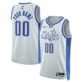 Orlando Magic Unisex 2025/26 City Edition Swingman Custom Jersey - Silver Basketball TJS0285