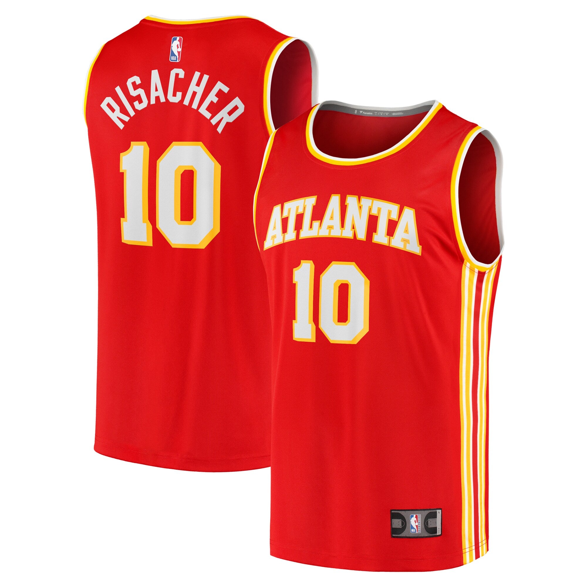 Zaccharie Risacher Atlanta Hawks 2024 Draft Fast Break Player Jersey - Icon Edition - Red Basketball TJS0272