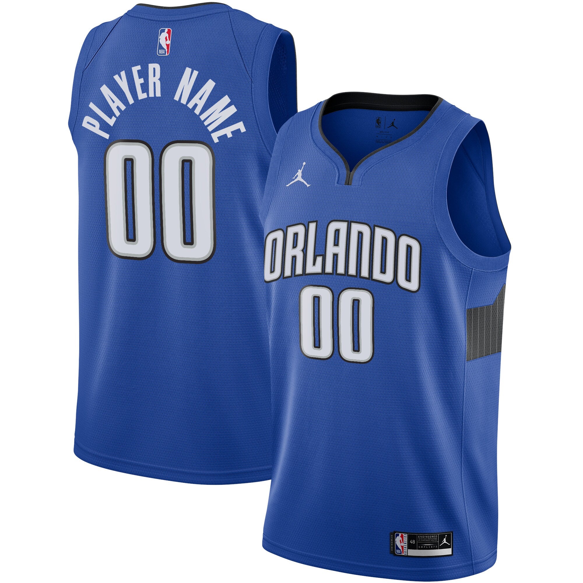 Orlando Magic Jordan Brand Swingman Custom Jersey - Statement Edition - Blue Basketball TJS0289