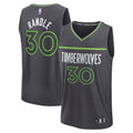 Julius Randle Minnesota Timberwolves Fast Break Replica Player Jersey - Statement Edition - Charcoal Basketball TJS0170