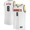 Peyton Watson Denver Nuggets Fast Break Player Jersey - Association Edition - White Basketball TJS0260