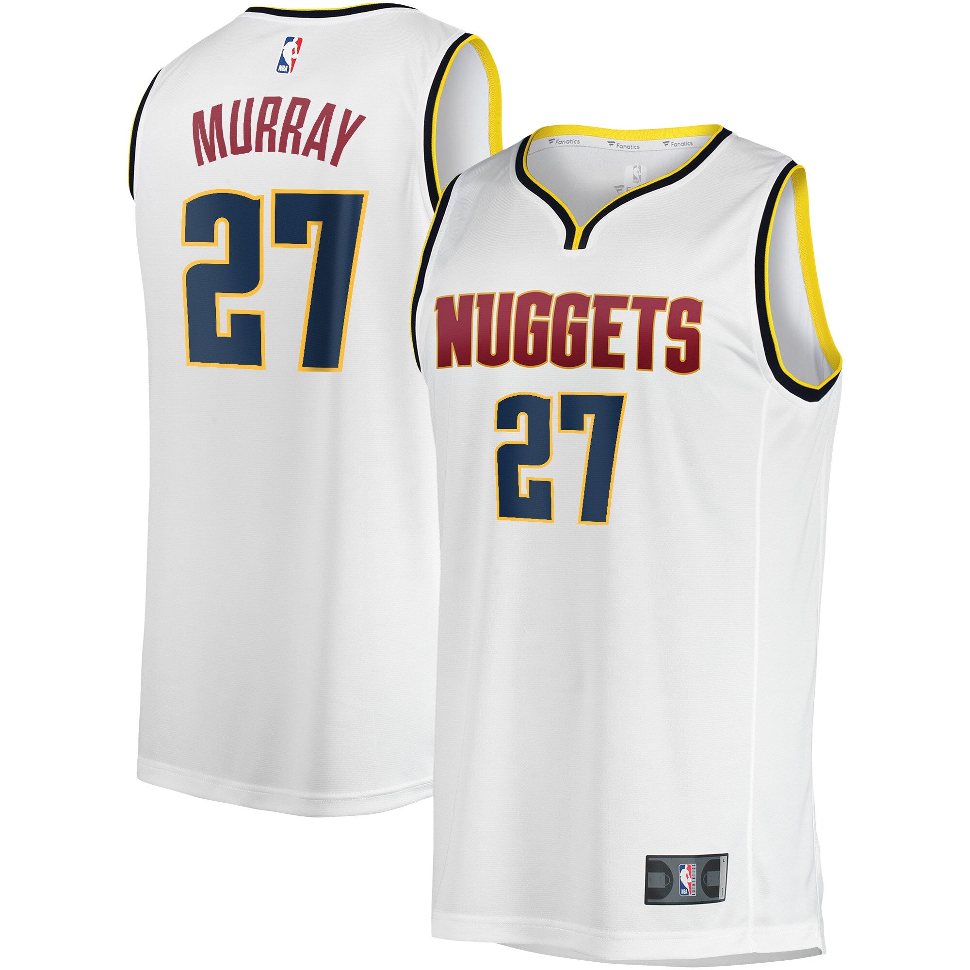 Jamal Murray Denver Nuggets Fast Break Player Jersey - Association Edition - White Basketball TJS0262