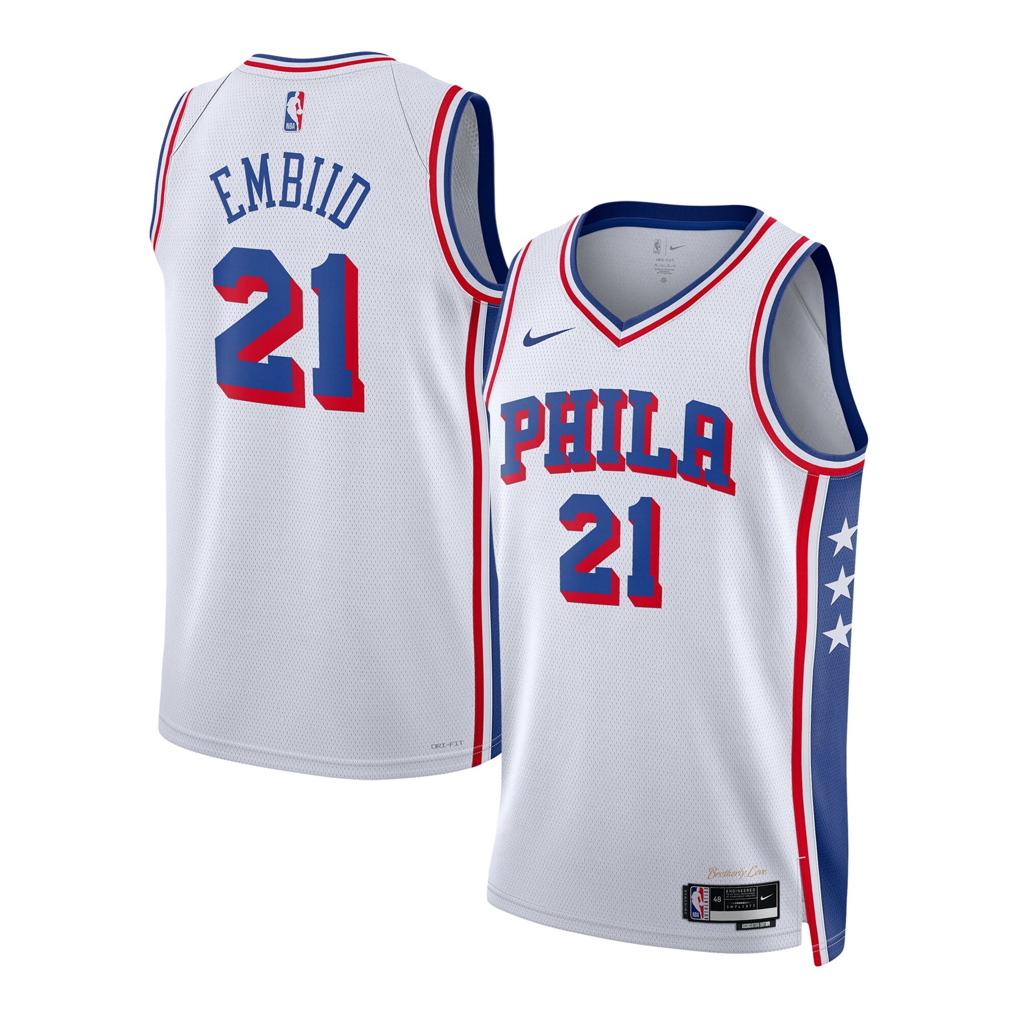 Joel Embiid Philadelphia 76ers Unisex Swingman Jersey - Association Edition - White Basketball TJS0222