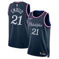 Joel Embiid Philadelphia 76ers Unisex 2025/26 Swingman Jersey - Navy - City Edition Basketball TJS0133