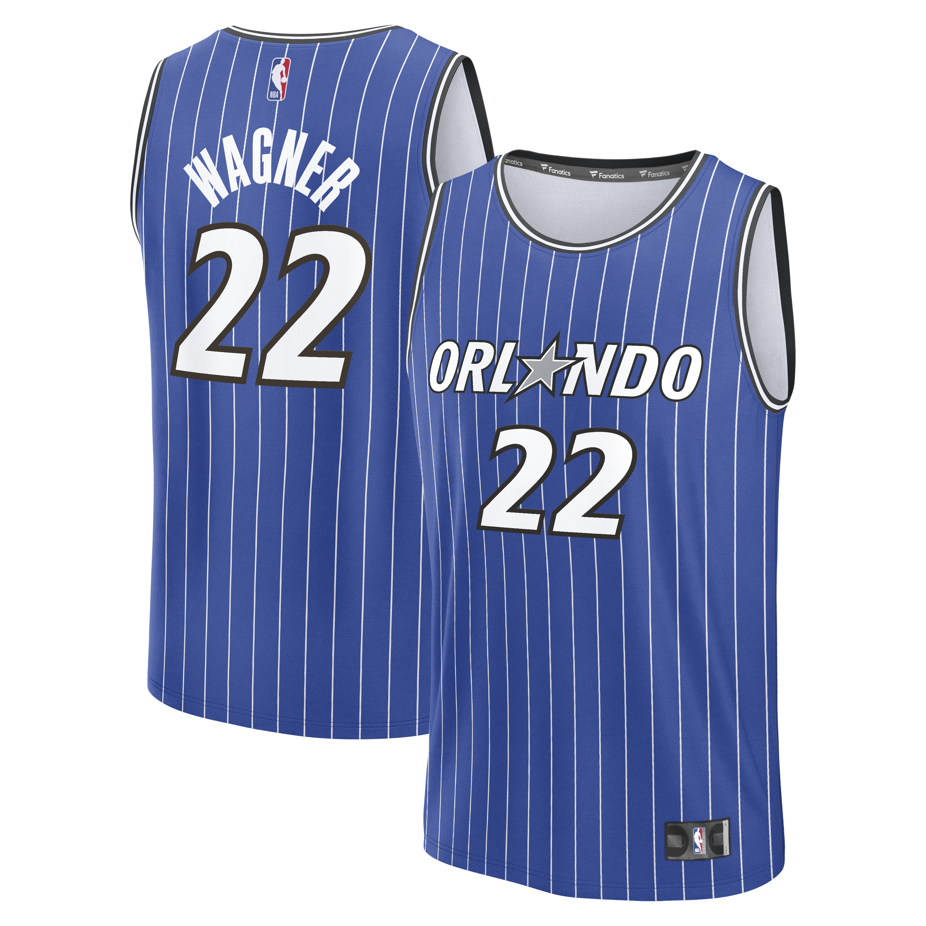 Franz Wagner Orlando Magic Fast Break Replica Player Jersey - Icon Edition - Blue Basketball TJS0145