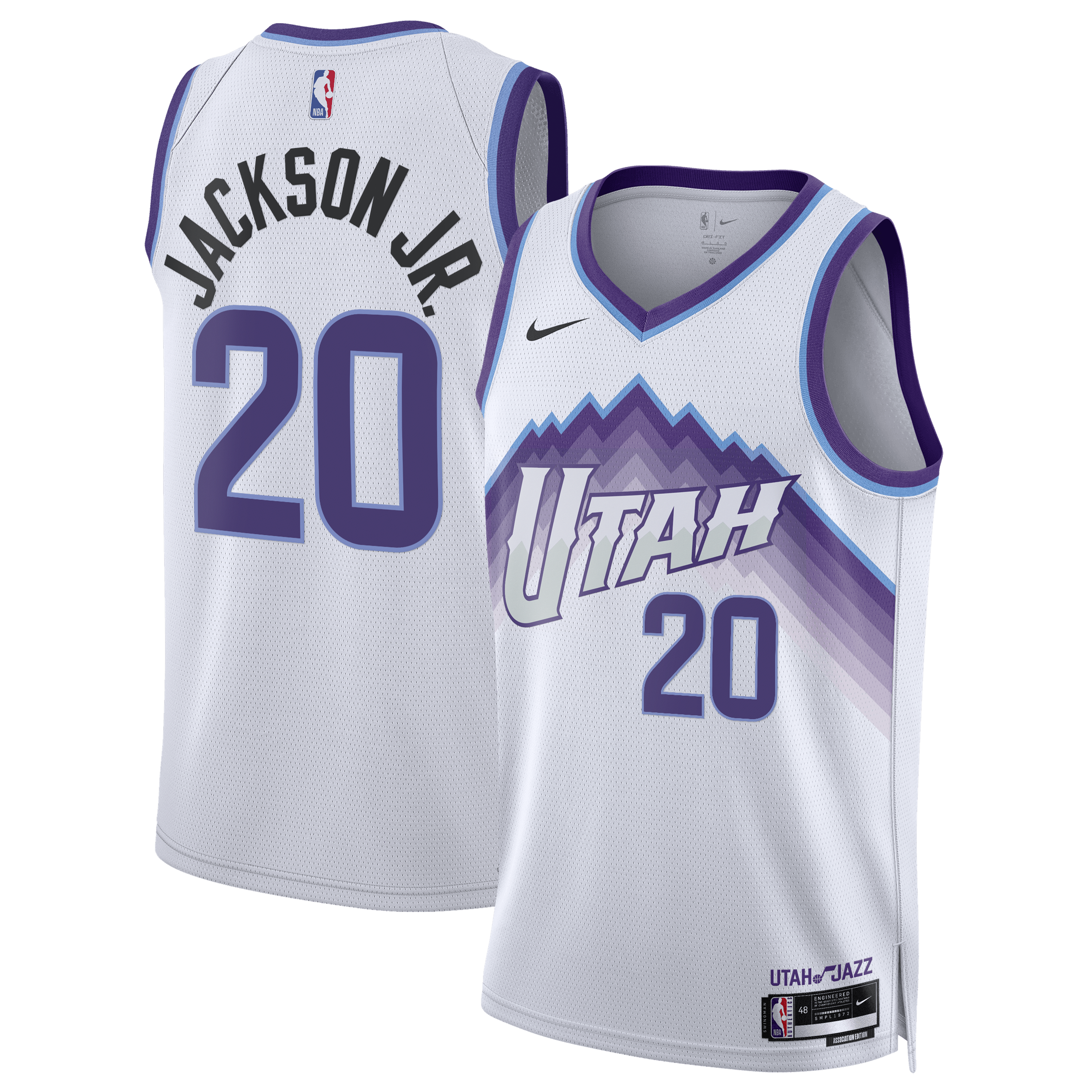 Jaren Jackson Jr. Utah Jazz Unisex Swingman Jersey - Association Edition - White Basketball TJS0295