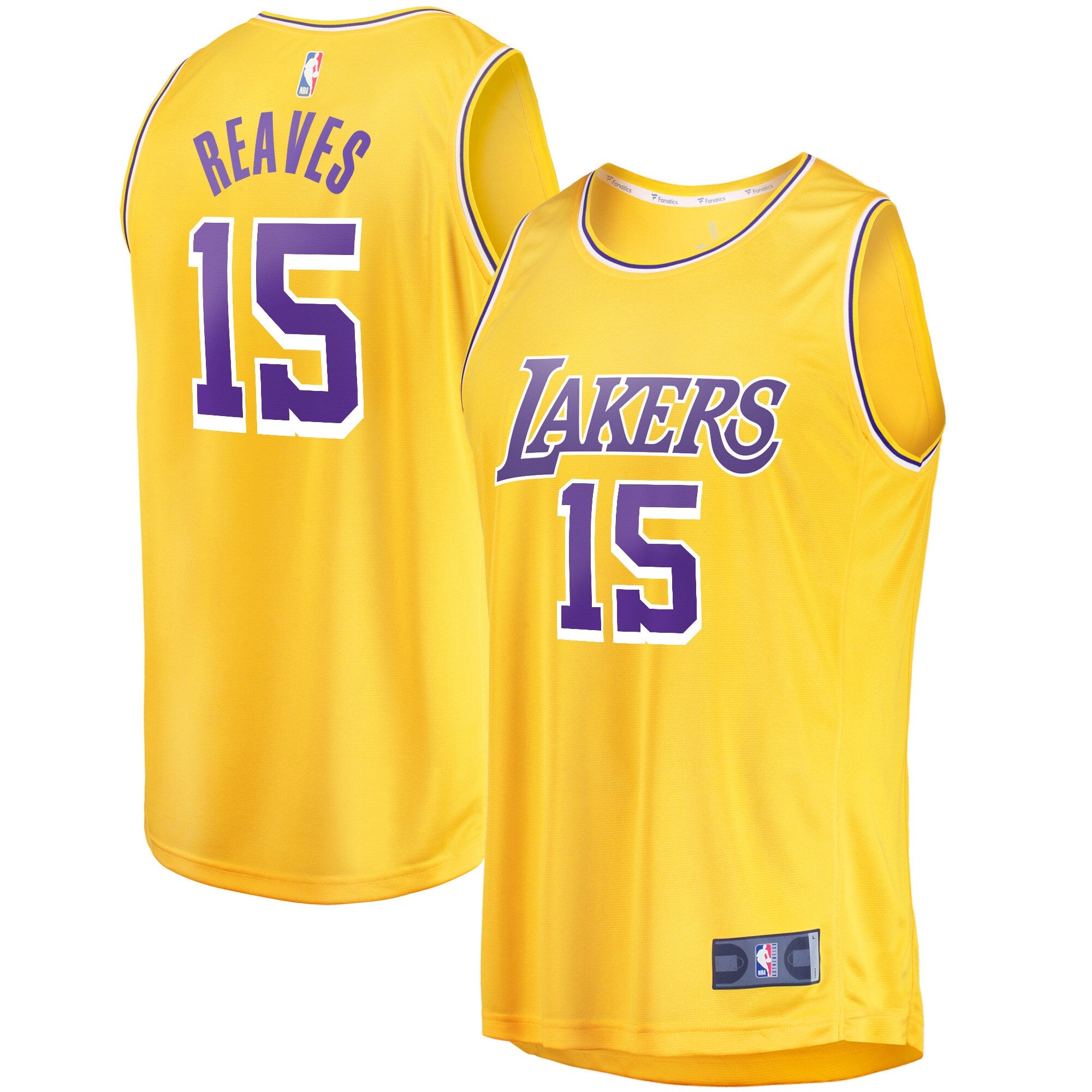 Austin Reaves Los Angeles Lakers Fast Break Player Jersey - Icon Edition - Gold Basketball TJS0123