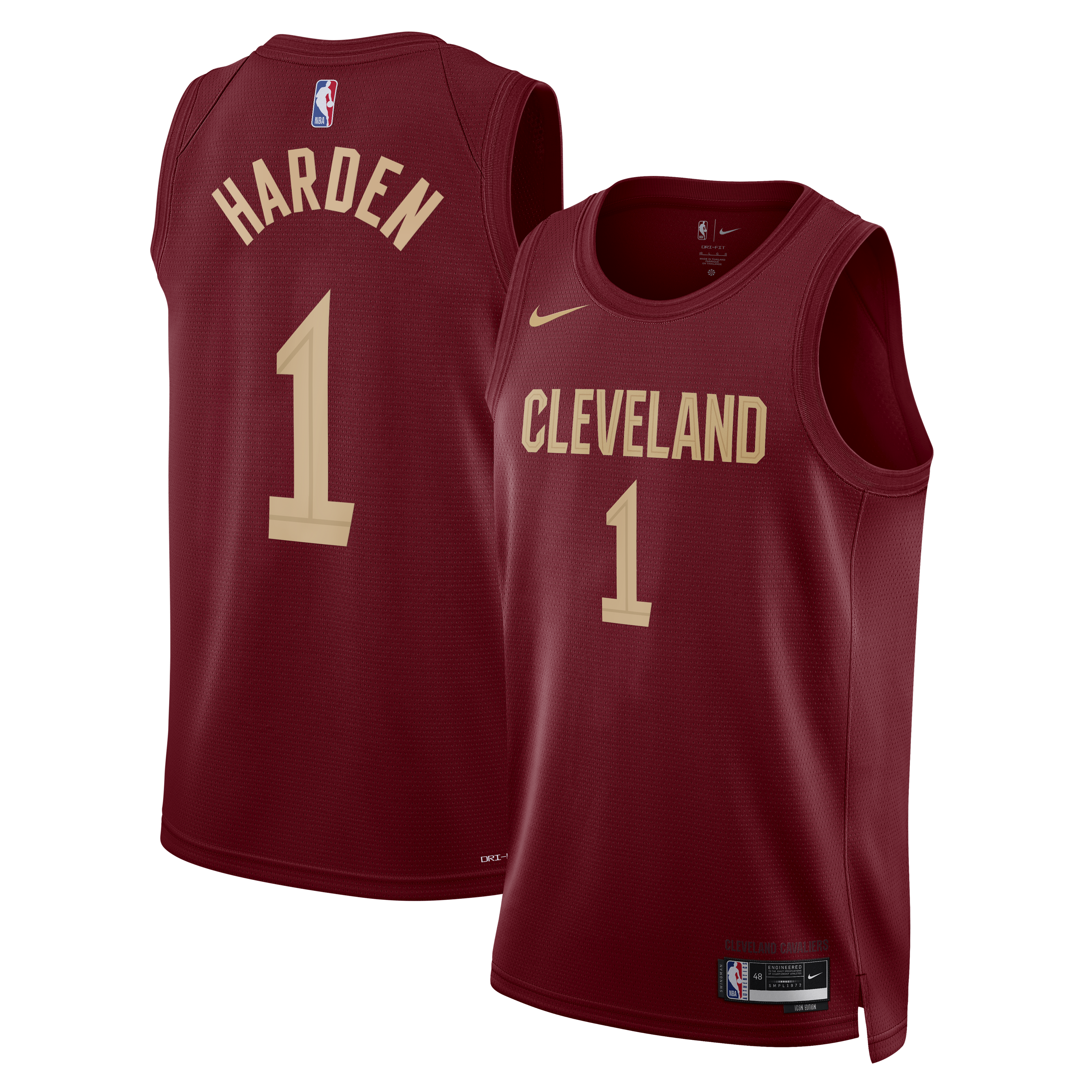 James Harden Cleveland Cavaliers Unisex Swingman Jersey - Icon Edition - Wine Basketball TJS0162