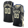 Milwaukee Bucks Jordan Brand Unisex 2022/23 Swingman Custom Jersey - Statement Edition - Black Basketball TJS0227