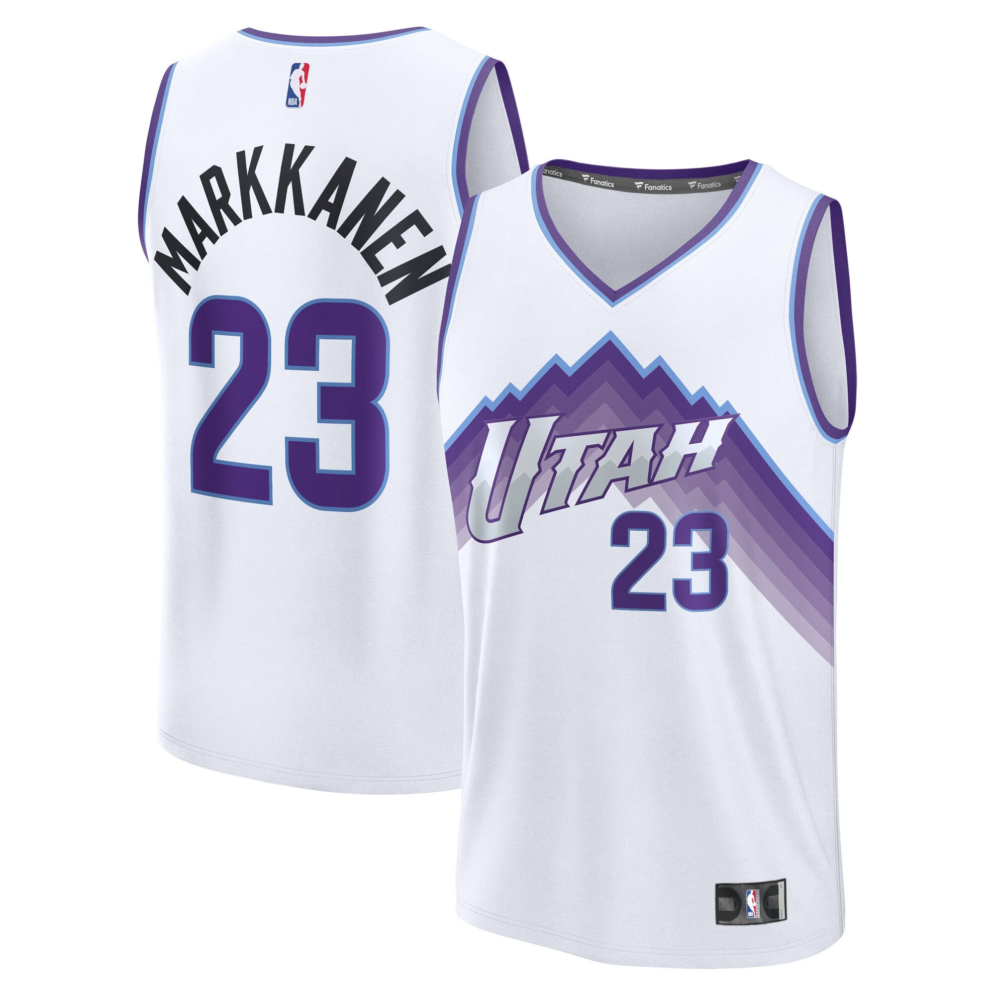 Lauri Markkanen Utah Jazz Fast Break Replica Jersey - Association Edition - White Basketball TJS0264