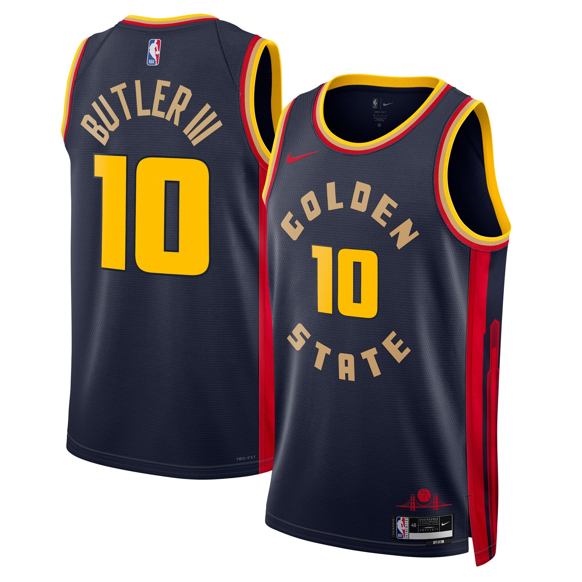 Jimmy Butler Golden State Warriors Unisex Swingman Jersey - City Edition - Navy Basketball TJS0189
