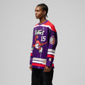 Vince Carter Toronto Raptors M & N Unisex Maxxed Out Fashion Hockey Jersey - Purple Basketball TJS0208