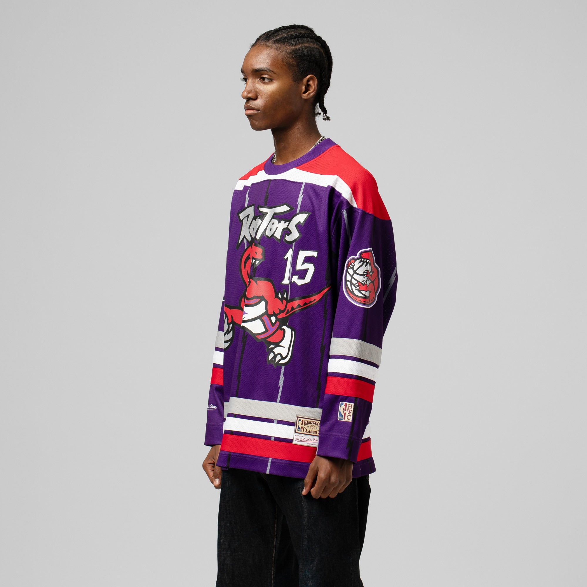 Vince Carter Toronto Raptors M & N Unisex Maxxed Out Fashion Hockey Jersey - Purple Basketball TJS0208