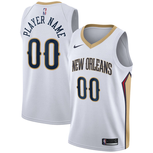 New Orleans Pelicans 2020/21 Swingman Custom Jersey - Association Edition - White Basketball TJS0229
