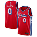 Tyrese Maxey Philadelphia 76ers Jordan Brand Unisex Swingman Jersey - Statement Edition - Red Basketball TJS0122