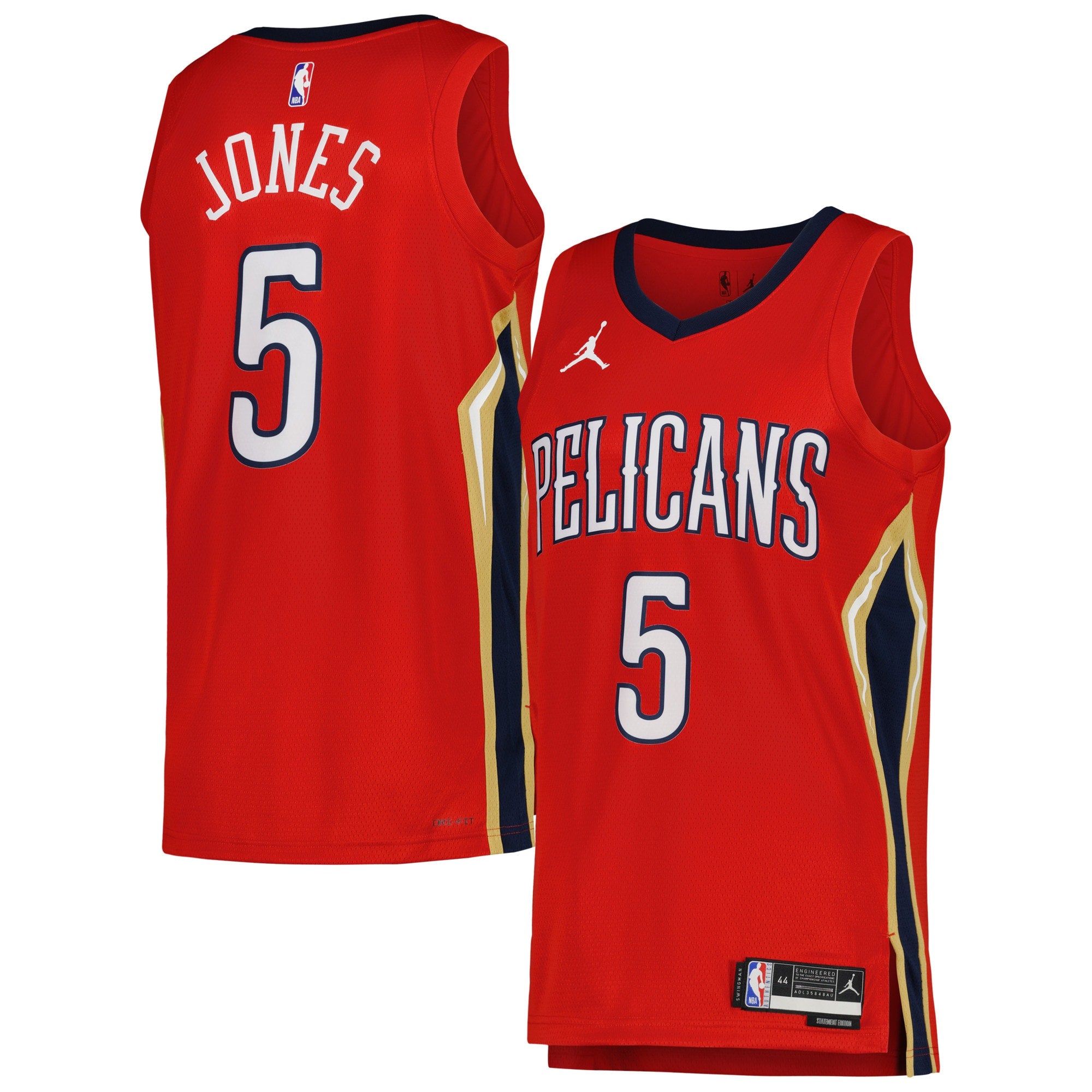 Herbert Jones New Orleans Pelicans Jordan Brand Unisex Swingman Jersey - Statement Edition - Red Basketball TJS0274