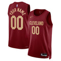 Cleveland Cavaliers Unisex Swingman Custom Jersey Burgundy - Icon Edition Basketball TJS0237
