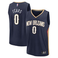 Jeremiah Fears New Orleans Pelicans 2025 Draft First Round Pick Fast Break Replica Jersey - Icon Edition - Navy Basketball TJS0290