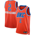 Shai Gilgeous-Alexander Oklahoma City Thunder Jordan Brand Unisex Swingman Jersey - Statement Edition - Orange Basketball TJS0102
