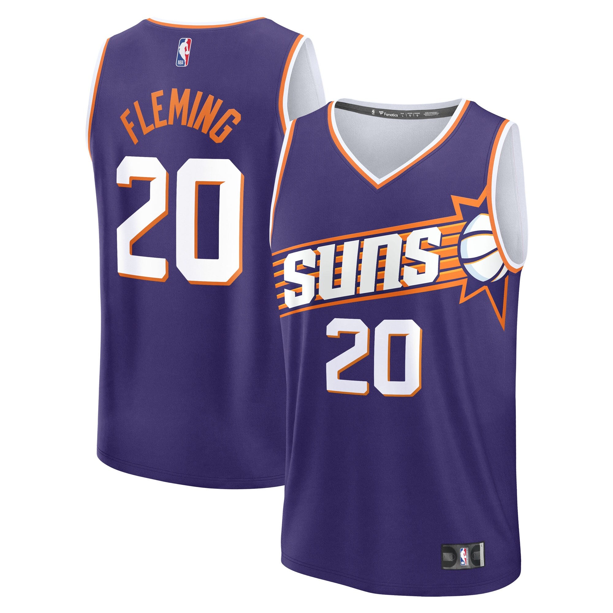 Rasheer Fleming Phoenix Suns Fast Break Replica Jersey - Purple - Icon Edition Basketball TJS0115
