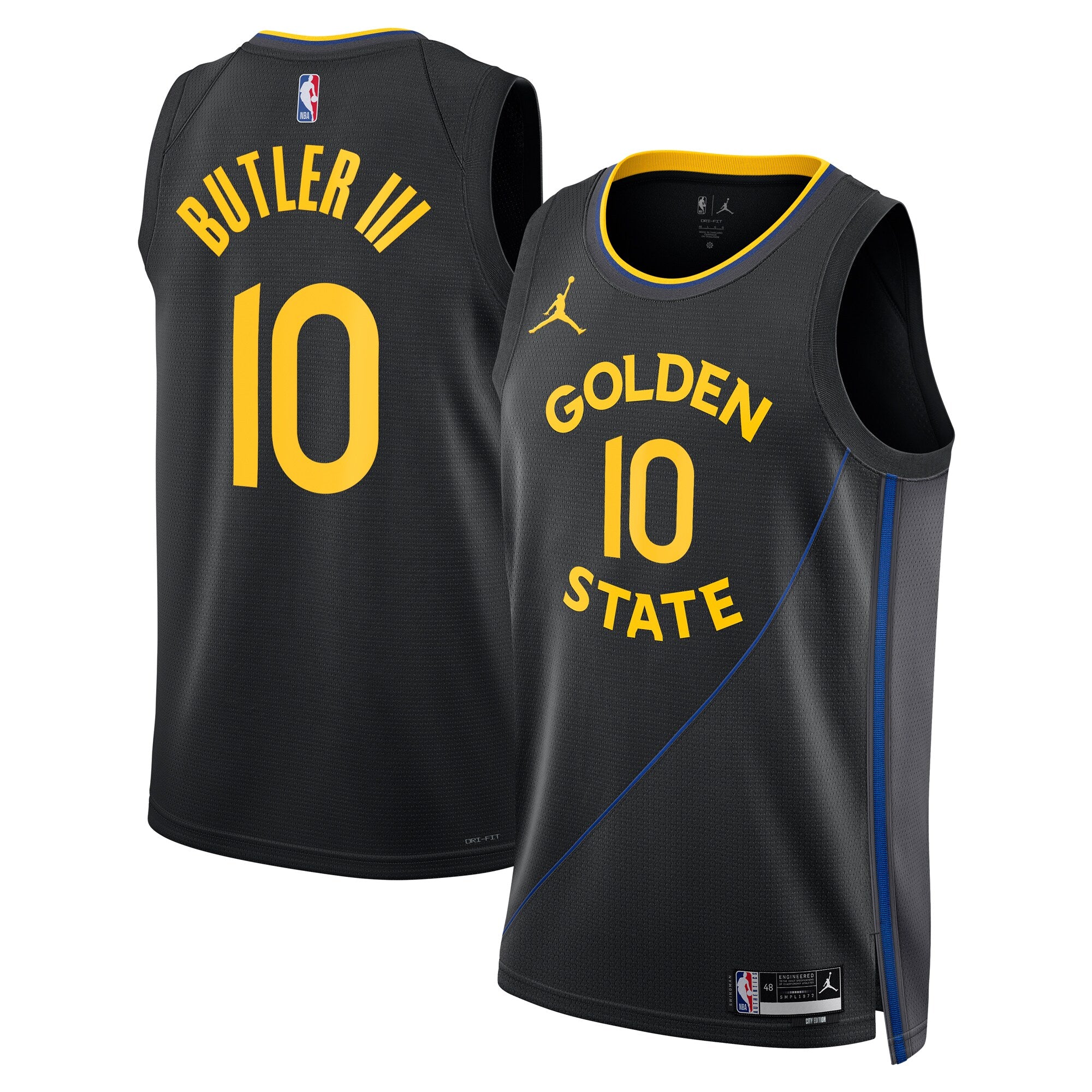 Jimmy Butler Golden State Warriors Jordan Brand Unisex Swingman Jersey - Statement Edition - Black Basketball TJS0108